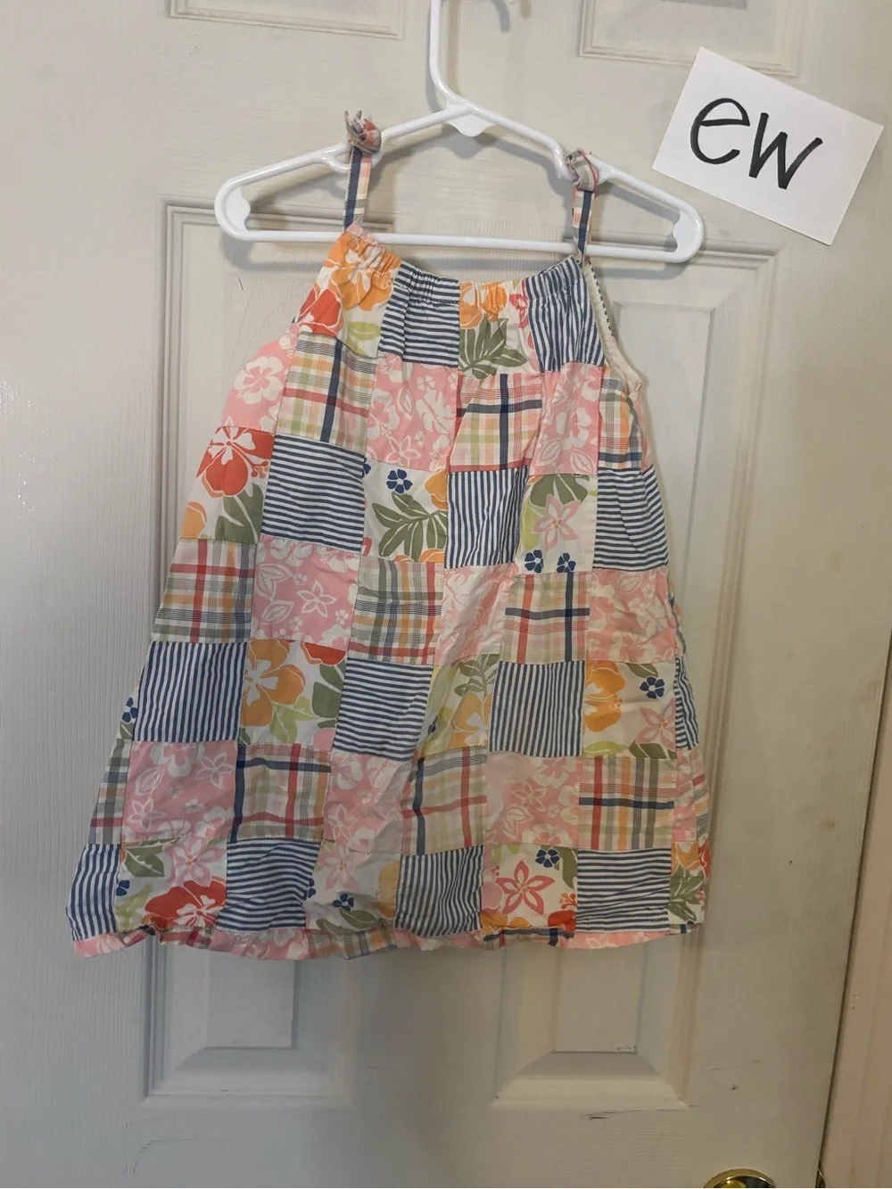 Gymboree Pink Patchwork Floral & Stripe Sundress
